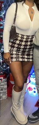 Sister thong and skirt. Comment on her pics for more