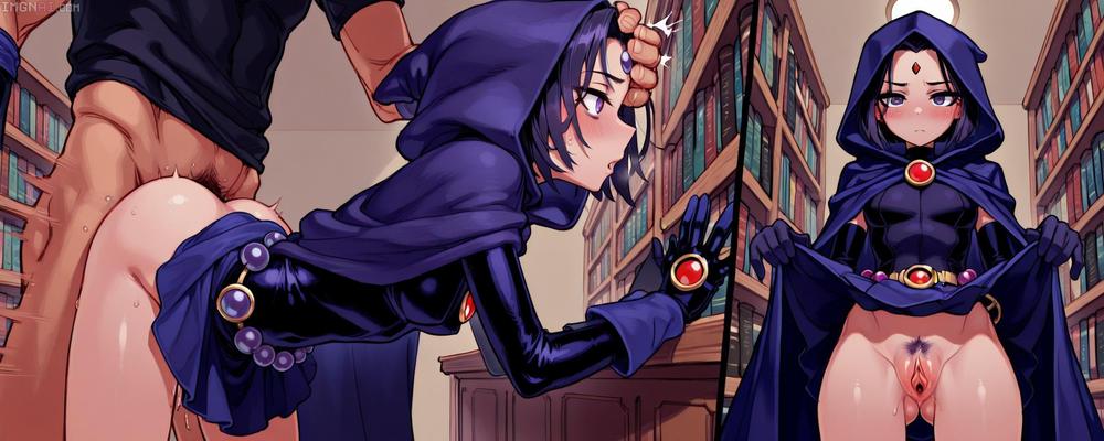 Raven (DC Comics) sex drawings (hentai and toons) 