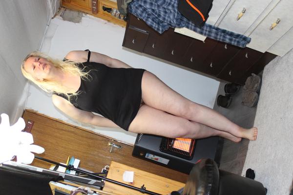 Fickbare Schlampe blonde Frau für Repost ausgesetzt