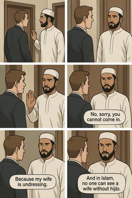 Wife muslim for no muslim