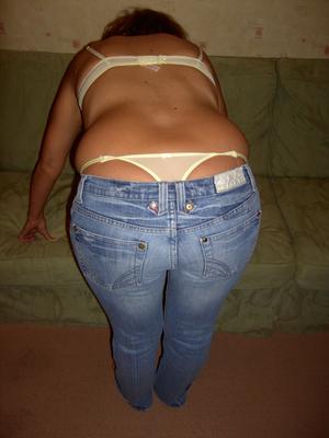 Schlampe in Jeans