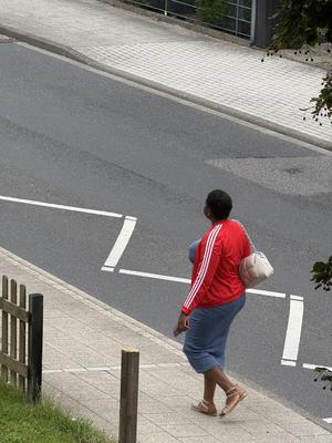 Candid Shots of a big ebony milf