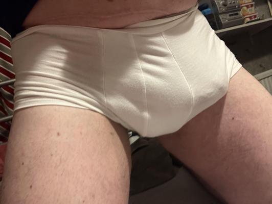 White undies posing 