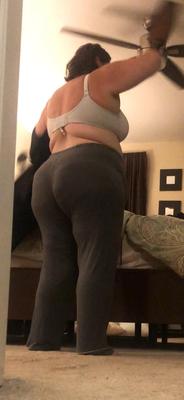 Bbw big girl PJs and bare ass 