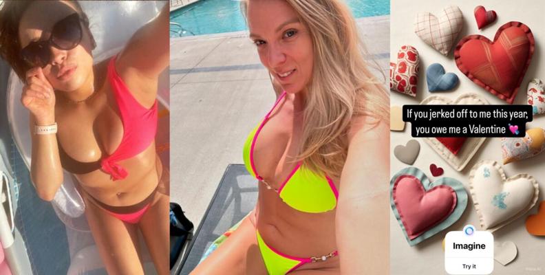 Jessie Thong Teen vs Nicole Blonde Milf Bikinis