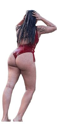 Latina Cute Big Butt Stickers 