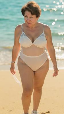 AI Oma Ana am Strand