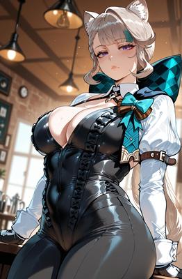 [Miyu] Lynette Teyvat Cafe [AI Generated]