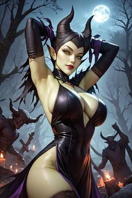 Bösewicht Maleficent ist eine geile Frau