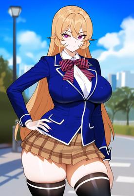 [Creamy AI] Erina Nakiri, PAWG Vs BWC (AI Generated)