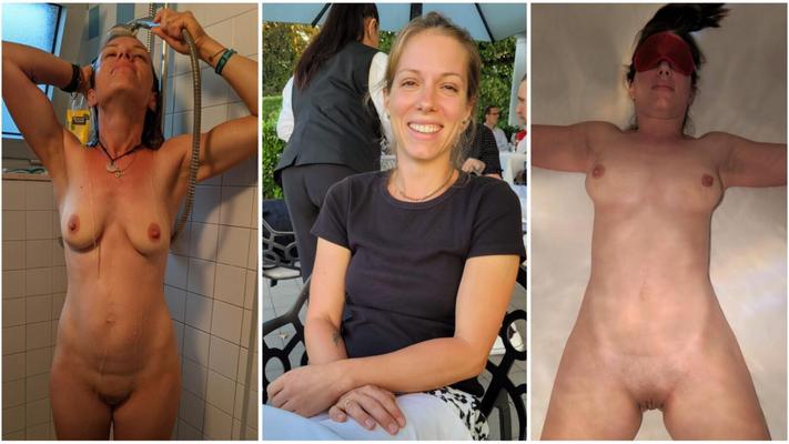 Esposa desconhecida exposta em cames escondidos vestidos