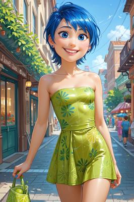 Cartoon in Inside Out mit Freude