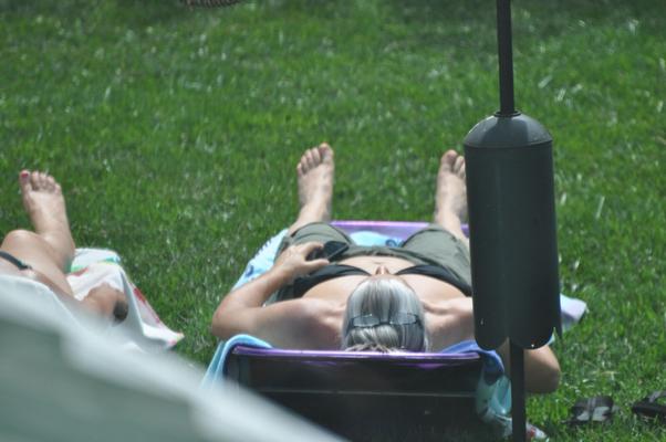 sunbathing 