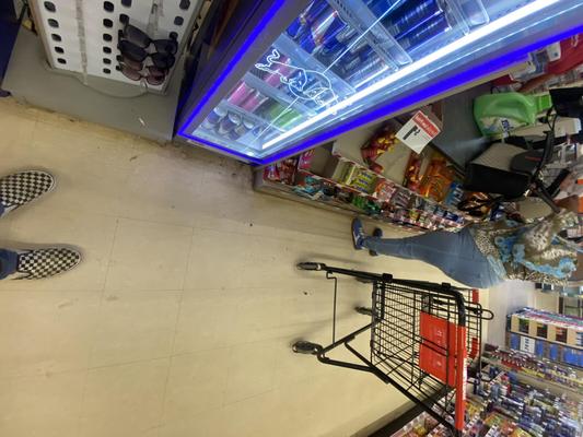 Black Granny shopping and I was hard right behind her