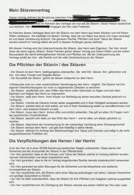 Mein Sklavenvertrag Leider Zensiert