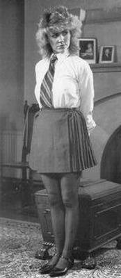Retro Spanking Blushes Picture Set Sool and Fireplace