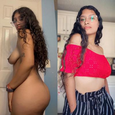 Lindo Latina GF tiene un buen culo grande y tetas sexys