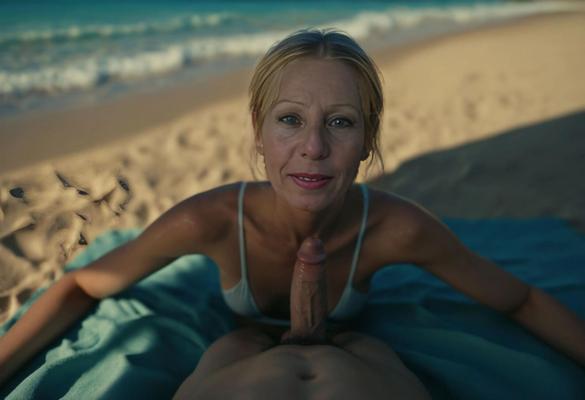 Dany the Milf Bitch on the Beach