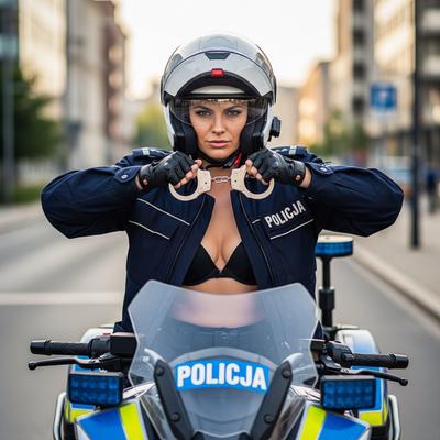 Flics de moto polonaises