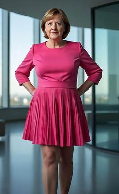 Angela Merkel sexy in Roöcken und Pumps ...
