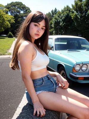 Meninas e carros