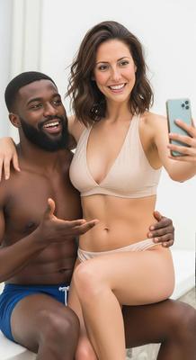 Esposa de ai y nuevo amigo charlando con mi esposo
