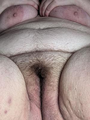 Hairy Faye's pussy.