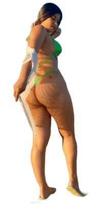 Latina Cute Big Butt Stickers 