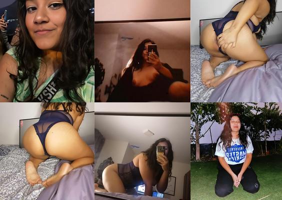 Big Booty Latina Teen muestra su culo y sus pies